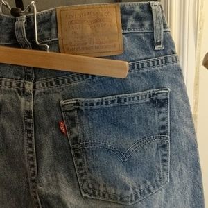 Vintage Levis. Size 7. Ankle length, ripped hems.